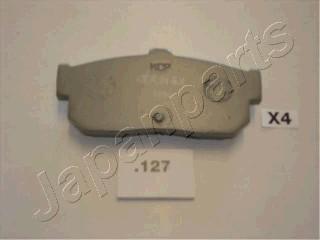 Japanparts PP-127AF - Bremžu uzliku kompl., Disku bremzes www.autospares.lv