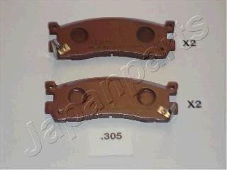 Japanparts PP-305AF - Bremžu uzliku kompl., Disku bremzes www.autospares.lv