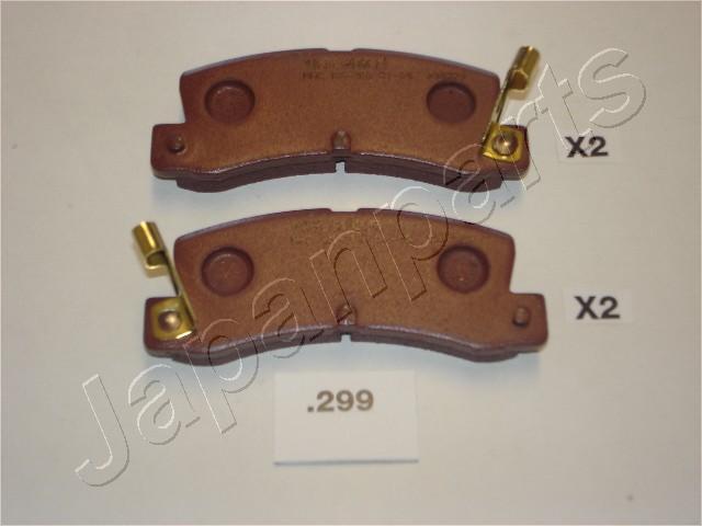 Japanparts PP-299AF - Bremžu uzliku kompl., Disku bremzes autospares.lv