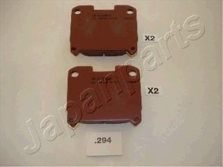 Japanparts PP-294AF - Bremžu uzliku kompl., Disku bremzes www.autospares.lv