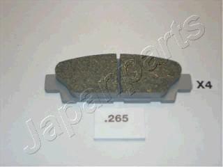 Japanparts PP-265AF - Brake Pad Set, disc brake www.autospares.lv