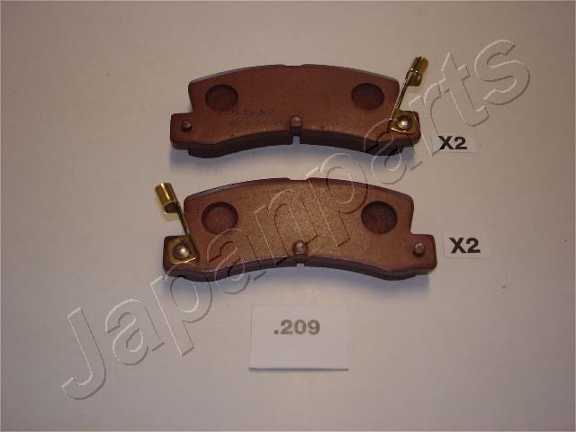 Japanparts PP-209AF - Bremžu uzliku kompl., Disku bremzes autospares.lv