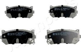 Japanparts PP-K00AF - Тормозные колодки, дисковые, комплект www.autospares.lv