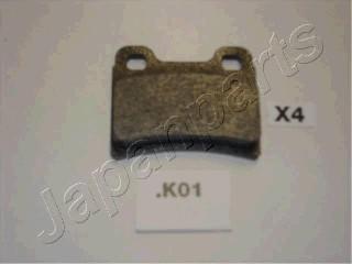 Japanparts PP-K01AF - Тормозные колодки, дисковые, комплект www.autospares.lv