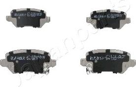 Japanparts PP-K12AF - Тормозные колодки, дисковые, комплект www.autospares.lv