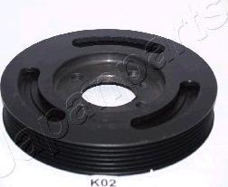 Japanparts PU-K02 - Шкив коленчатого вала www.autospares.lv