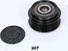 Japanparts RA-207 - Шкив генератора, муфта www.autospares.lv