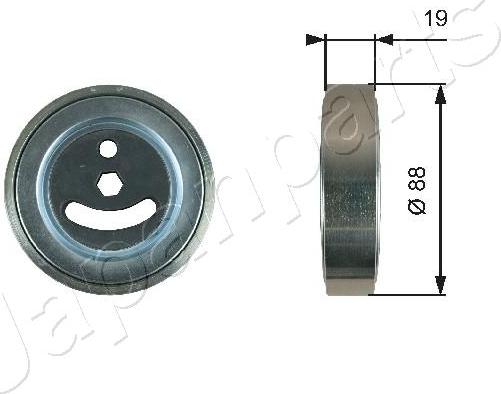 Japanparts RP-817 - Parazīt / Vadrullītis, Ķīļrievu siksna www.autospares.lv