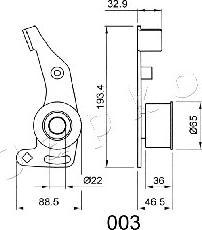 Japko 45003 - Siksnas spriegotājs, Zobsiksna www.autospares.lv