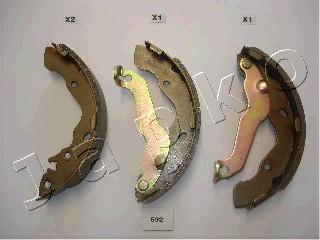 Japko 55592 - Brake Shoe Set www.autospares.lv