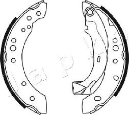 Japko 550226 - Brake Shoe Set www.autospares.lv