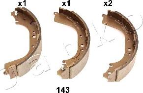 Japko 55143 - Bremžu loku komplekts www.autospares.lv