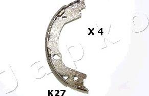 Japko 55K27 - Brake Shoe Set, parking brake www.autospares.lv