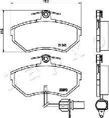 Japko 500910 - Bremžu uzliku kompl., Disku bremzes autospares.lv