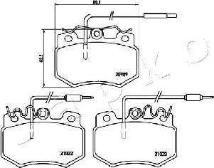 Japko 500605 - Bremžu uzliku kompl., Disku bremzes www.autospares.lv