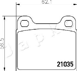 Japko 500330 - Brake Pad Set, disc brake www.autospares.lv