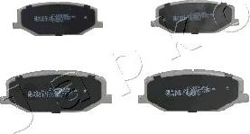 Japko 50803 - Brake Pad Set, disc brake www.autospares.lv