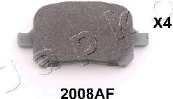 Japko 502008 - Brake Pad Set, disc brake www.autospares.lv