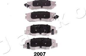 Japko 502007 - Brake Pad Set, disc brake www.autospares.lv