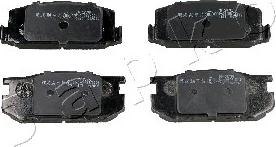 Japko 50287 - Brake Pad Set, disc brake www.autospares.lv