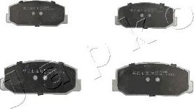 Japko 50228 - Brake Pad Set, disc brake www.autospares.lv