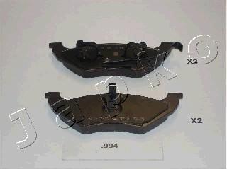 Japko 51994 - Bremžu uzliku kompl., Disku bremzes www.autospares.lv