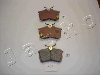 Japko 51407 - Brake Pad Set, disc brake www.autospares.lv