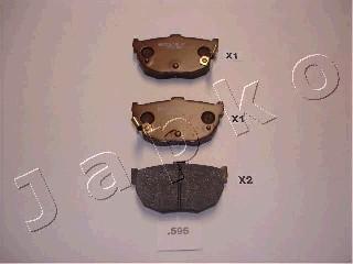 Japko 51595 - Brake Pad Set, disc brake www.autospares.lv