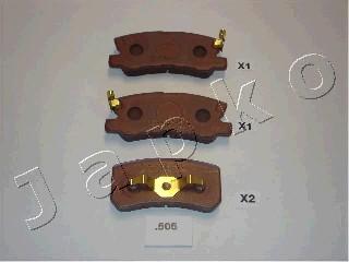 Japko 51505 - Brake Pad Set, disc brake www.autospares.lv