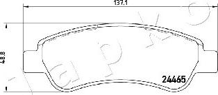 Japko 510610 - Brake Pad Set, disc brake www.autospares.lv