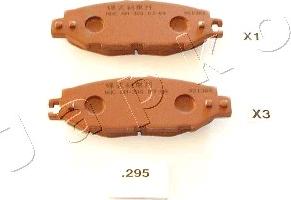 Japko 51295 - Brake Pad Set, disc brake www.autospares.lv