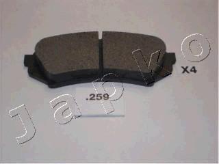 Japko 51259 - Brake Pad Set, disc brake www.autospares.lv