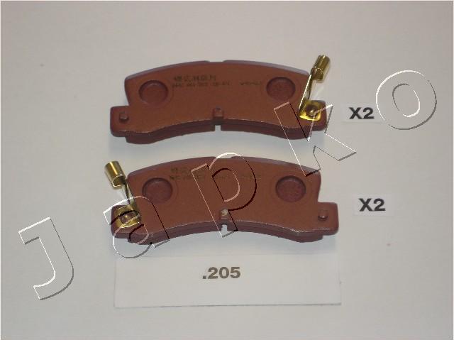 Japko 51205 - Brake Pad Set, disc brake www.autospares.lv