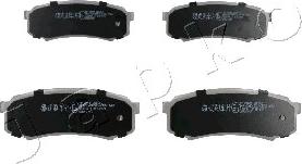 Japko 51210 - Brake Pad Set, disc brake www.autospares.lv