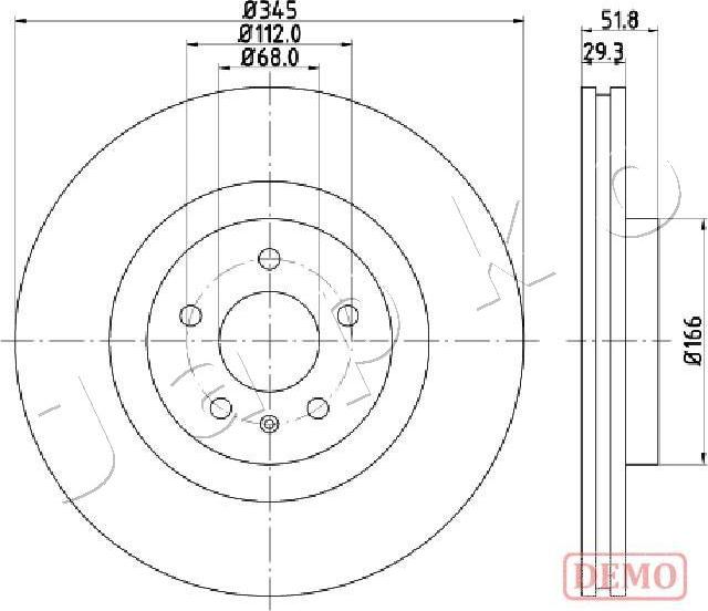 Japko 600918C - Тормозной диск www.autospares.lv