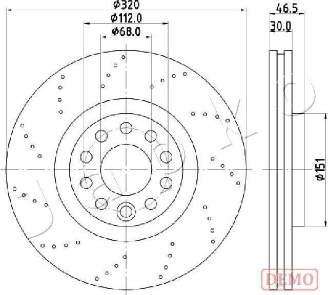 Japko 600913C - Bremžu diski autospares.lv