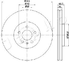 Japko 600912 - Тормозной диск www.autospares.lv