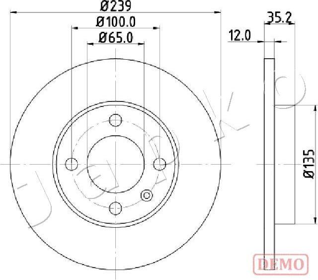 Japko 600938C - Bremžu diski www.autospares.lv