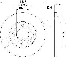 Japko 600938 - Bremžu diski www.autospares.lv