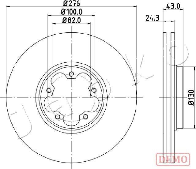 Japko 600356C - Bremžu diski autospares.lv