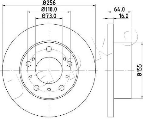 Japko 600267C - Bremžu diski autospares.lv