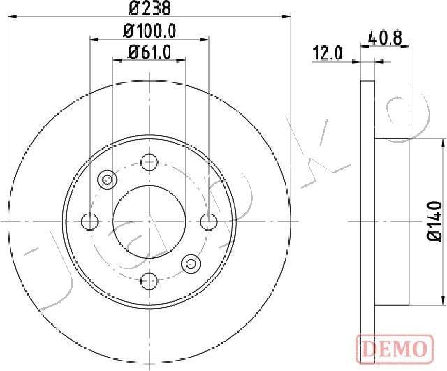 Japko 600714C - Bremžu diski autospares.lv