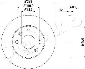 Japko 600714 - Bremžu diski autospares.lv