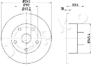 Japko 610906 - Bremžu diski www.autospares.lv