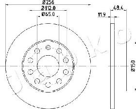 Japko 610928 - Тормозной диск www.autospares.lv