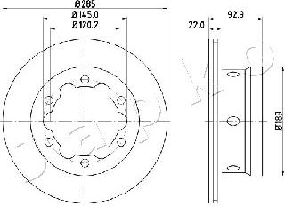 Japko 610528 - Bremžu diski www.autospares.lv