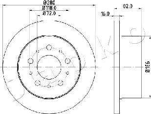 Japko 610609 - Тормозной диск www.autospares.lv