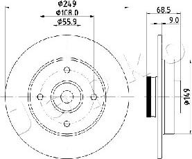 Japko 610618 - Тормозной диск www.autospares.lv