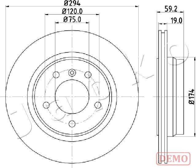 Japko 610109C - Тормозной диск www.autospares.lv