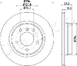 Japko 610109 - Тормозной диск www.autospares.lv